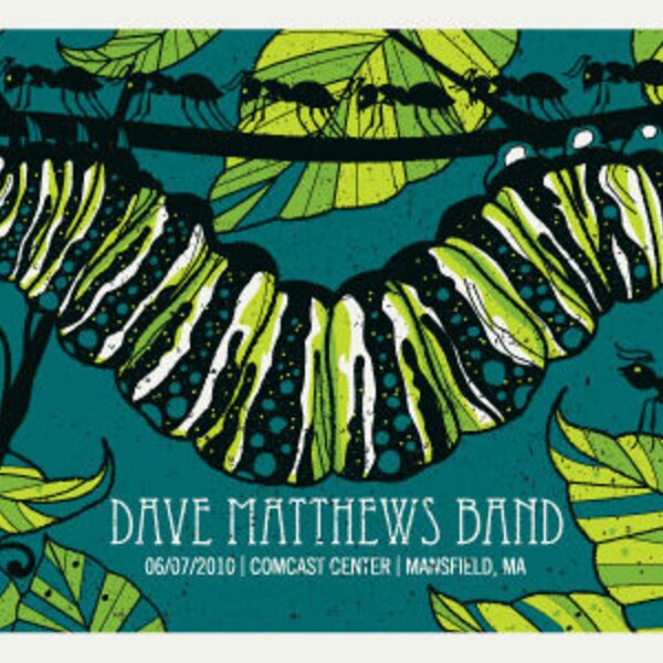 Dave Matthews Mansfield Caterpillar  silkscreen Poster