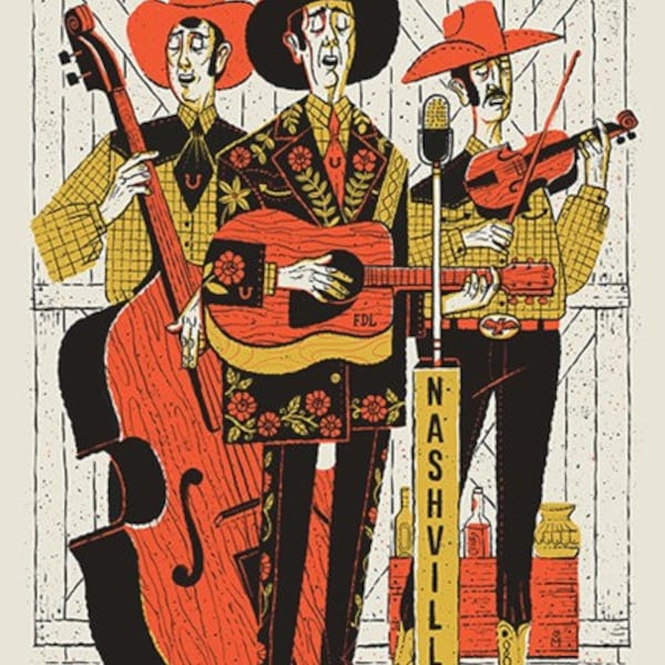 Band Screen Print Etsy