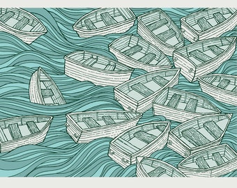 Boats 18 x 24