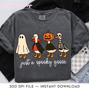 Funny Just a Spooky Png, Goose Silly Goose Png, Duck Ghosts Halloween Png, Trending Goose Png, Halloween Goose, Gift Halloween Png, Cute Png