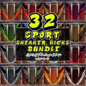 32 NEW kicks tumbler wrap, 20 oz Skinny Tumbler Sublimation Design, Sneakers shoes tumbler wrap PNG,20oz Tumbler Design, Dollar Tumbler PNG.