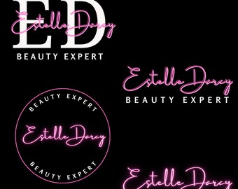 Premade Signature Logo Template: Script Name Logo (Digital Download)