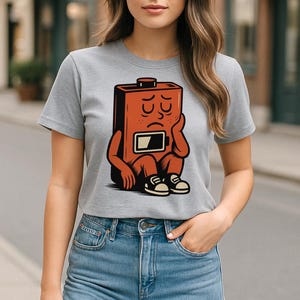 Low Battery – ILLUSTRATION - für Print-on-Demand, Textildruck, Poster, T-Shirts oder Sticker, easy zum selber machen!