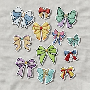 Disney Princess Bow Embroidered Patches, Ariel Belle Iron on Patch, Cinderella Patch, Disney Gifts for Kids, Bow Patch Jacket Backpack Hat