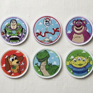 Toy Story Disney Pixar Embroidered Patches, Buzz Lightyear Iron on Patch, Disneyland Patch, Disney Gift For Kids, Jacket Backpack Patches