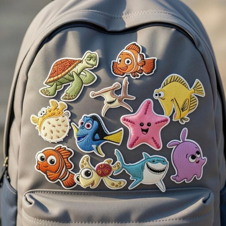 Finding Nemo Embroidered Patches, Nemo Iron on Patch, Dory Patch ...