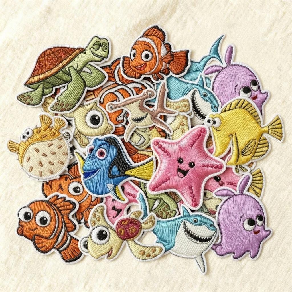Finding Nemo Embroidered Patches, Nemo Iron on Patch, Dory Patch ...