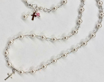 First Communion Gift Girl | First Communion Gift | Bracelet and Necklace | Rosary Bracelet | Communion Gifts | Communion Jewelry set