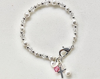 Baptism to First Communion Gift | Baptism Bracelet with Extension Chain