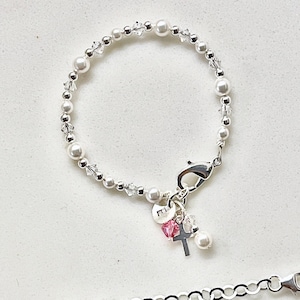 Baptism to First Communion Gift | Baptism Bracelet with Extension Chain