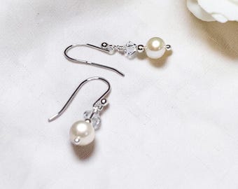 Pareloorbellen Eerste Communie | Sterlingzilver, Swarovski-kristal