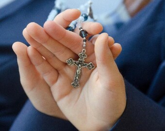 First Communion Rosary Gift | Custom Color Birthstone Rosary