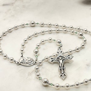 First Communion Gift Girl | Custom Rosary | Birthstone Custom Colors | First Communion Gifts