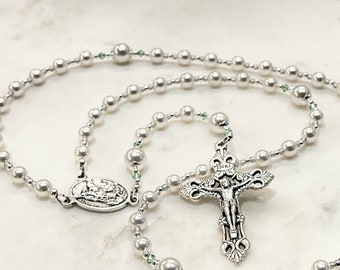 First Communion Gift Girl | Custom Rosary | Birthstone Custom Colors | First Communion Gifts