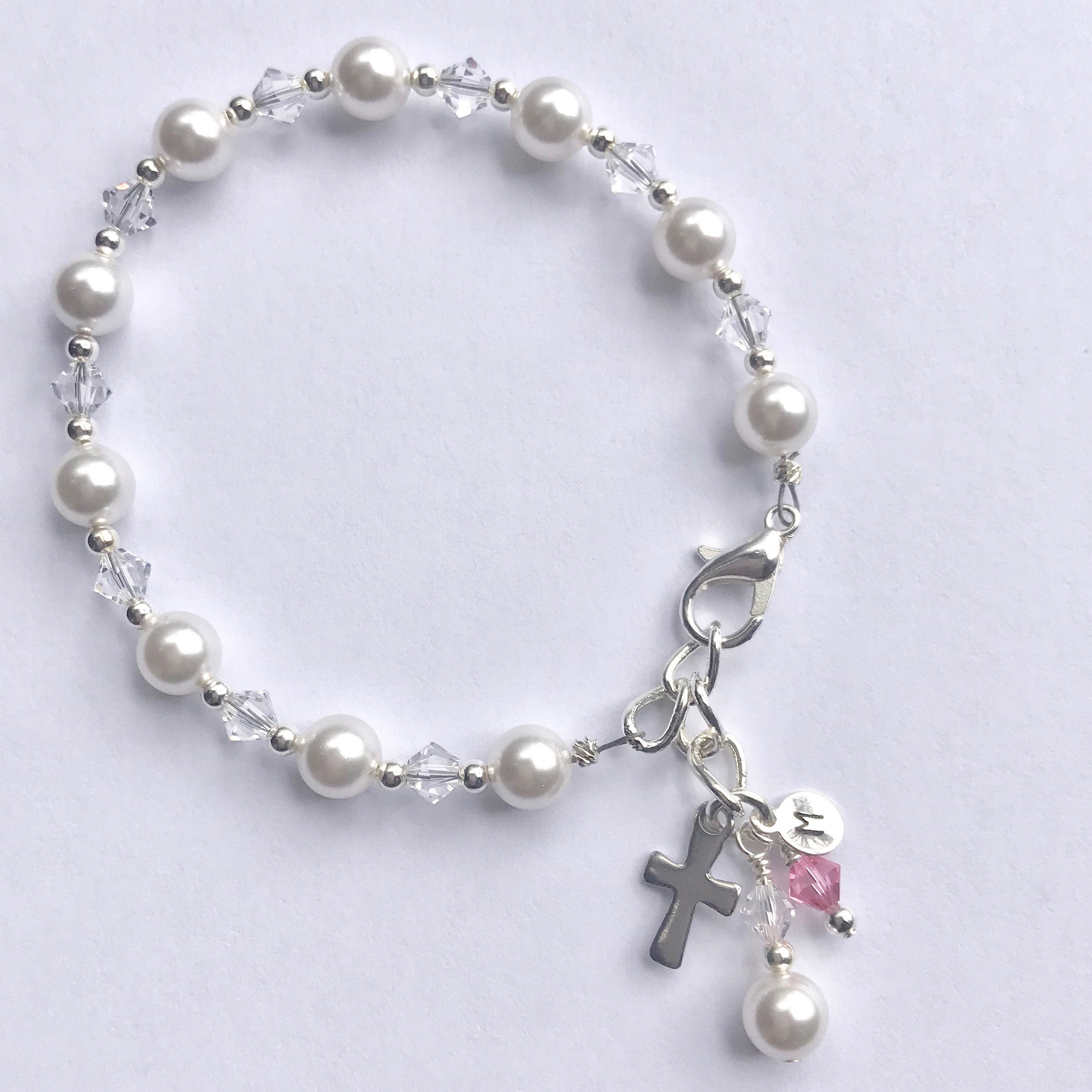 girls first communion bracelet
