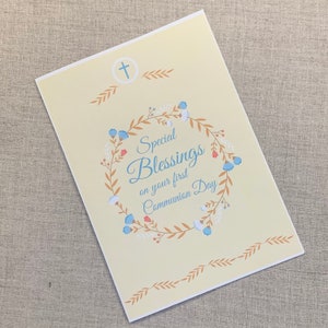 First Communion Gift Girl | Printable | First Communion Card | Religious card | First Communion Card Girl | First Communion Gift