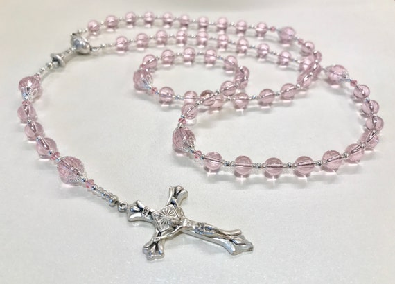 first communion rosary girl