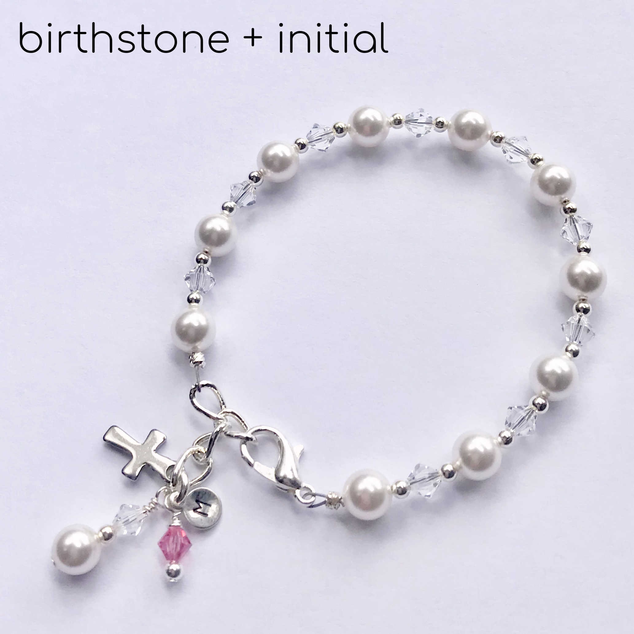 Collier Personnalisé Première Communion Pour Fille - Chaîne En Acier Inoxydable Avec Croix Et Cristal, Gravure Possible - Neuf Avec étiquettes