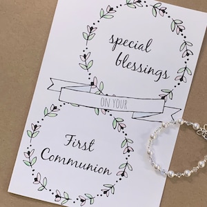 First Communion Boy Card | First Holy Communion Gift Card Girl | Gift For Godson | Communion Invites | Print At Home | Printable | DIY Card