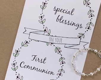 carte garçon première communion | Carte-cadeau Première Communion Fille | Cadeau pour filleul | Faire-part de communion | Impression à la maison | Imprimable | Carte DIY