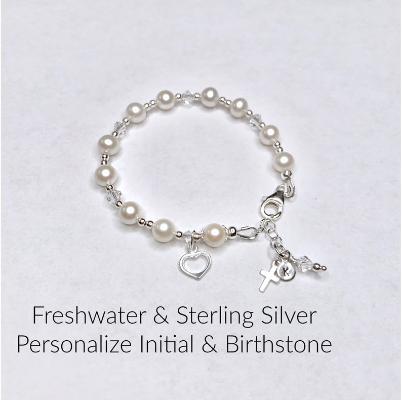 girls first communion bracelet