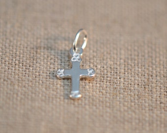 Silver Cross Charm