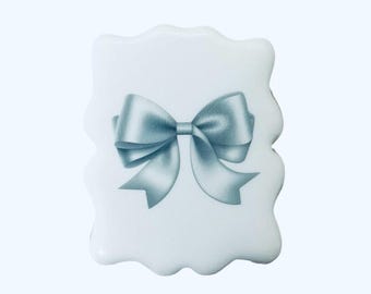 Bow Cookies, Custom Event Cookies, Minimal Bow Design Cookies, Custom Printed Cookies, Corporate Event Favors, Client Gift Cookies