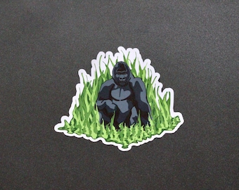 Handgemachter Gorilla-Aufkleber Aufkleber KOSTENFREIE UK LIEFERUNG