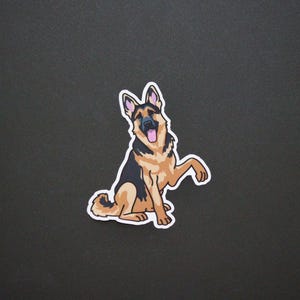 Deutscher Schäferhund Süßer Hundeaufkleber - Aufkleber