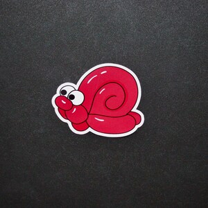 Sticker animal rouge mignon escargot ballon - Sticker animal amusant LIVRAISON GRATUITE AU ROYAUME-UNI