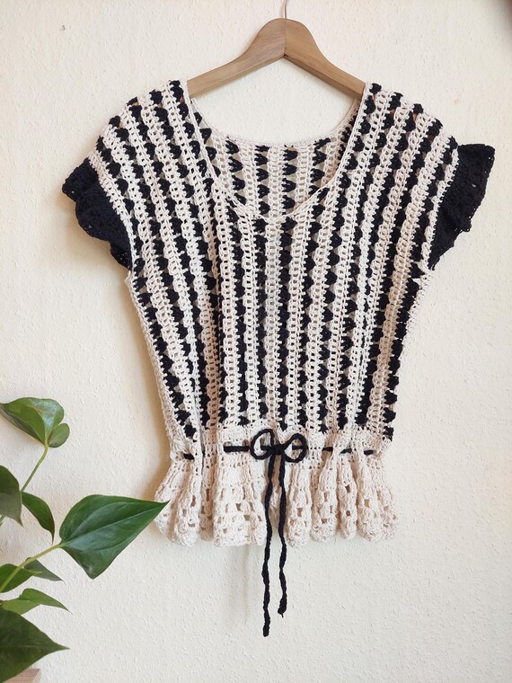 Patrón de blusa de crochet para principiantes (PDF) Camisa de