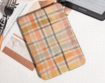 Buntes Karomuster Kindle Hülle: Lebendiges Für Den Täglichen Gebrauch,Kindle Paperwhite 2025Hülle,Kobo Clara Bow Hülle,Kindle12th/2024(6 ")Hülle,Geschenk Für Sie
