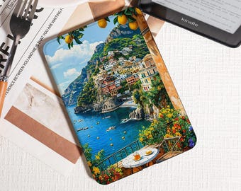 Amalfiküste Mittelmeer Ansicht Kindle Hülle, Kindle PaperWhite 2025 Hülle, Kobo Clara Bow Hülle, Kindle 12./2024 (6 ") Hülle, Geschenk für Reiseliebhaber