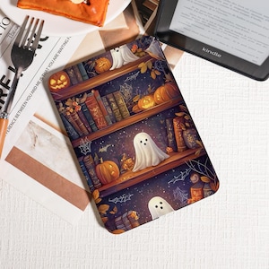 Pumpkin Fantasy Ghost Kindle Case - Compatible with All Kindle Models, Including Paperwhite 6.8&quot; - Personalized Cover and Halloween Gift