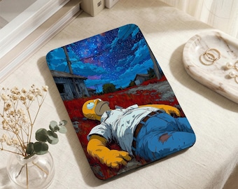 Cosmic Night Sky Lying Homer Simpson Kindle Case, Personalization Kindle PW Case, Kobo Clara2E Case, Kindle 12th/2024(6") Case, Gift for Her