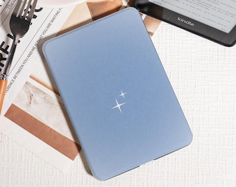Minimalist Blue Sky with Stars Kindle Case,Kindle PaperWhite 2025 Case,Kobo Clara Bow Case,Kindle 12th/2024(6") Case,Calming For Daily Use
