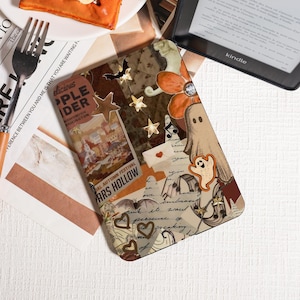Vintage Autumn Festival Kindle Case, Compatible with All Kindle Models, Including Paperwhite 6.8&quot;,Personalized Collage Cover, Halloween Gift