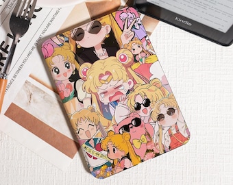 Sailor Moon Collage Kindle Hülle: Trendy Für Anime-Fans, Kindle Paperwhite 2025 Hülle, Kobo Clara Bow Hülle, Kindle 12./2024 (6 ") Hülle, Geschenk für Sie
