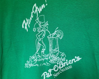 Vintage Screen Stars Pat O'Briens New Orleans T-Shirt Sz L Single Stitch Tee