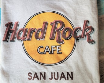 Vintage Hard Rock Cafe T-Shirt San Juan Sz S USA Mexico White