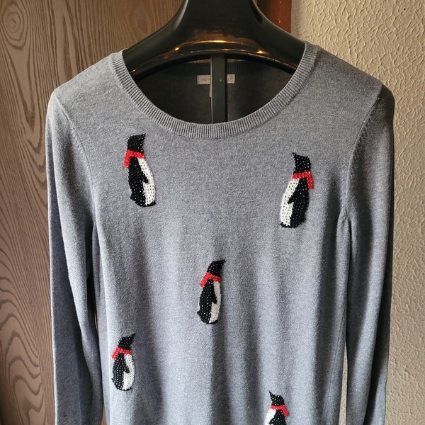 Penguin Sweater - Etsy