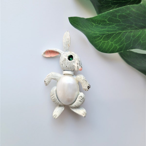 White Rabbit Brooch - Etsy