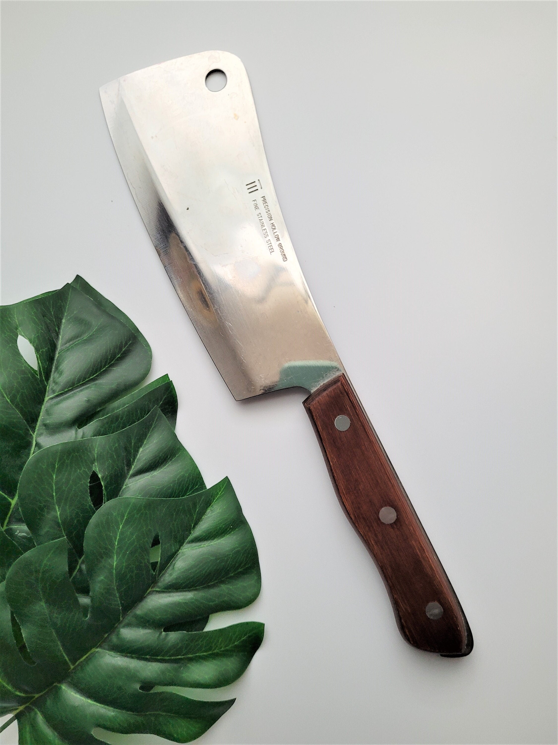 JapanBargain 1564, Chinese Chopping Knife Japanese Butcher Knife High  Carbon Stainless Steel Kitchen Cleaver chef knives with Wooden Handle for  Home