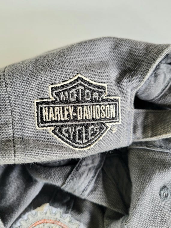◆Harley Davidson◆ EST 1903 Cap Gray HH15181201 2409235612 Harley-Davidson® Men's Vital Adjustable Snapback Mesh