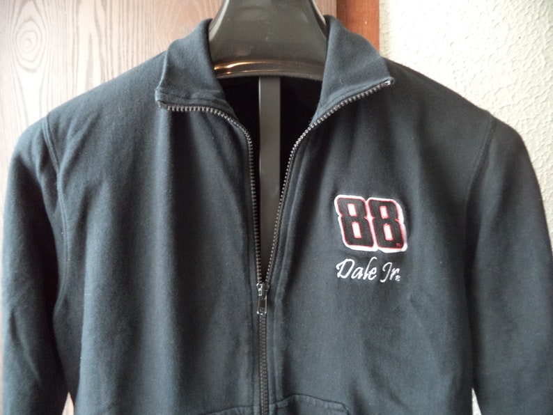 Vintage Womens Dale Jr Nascar Jacket Sz Small Black Chase Authentics 100/% Cotton