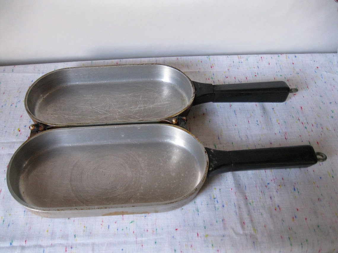 Vintage Miracle Maid Aluminum Omelet Pan G2 50s Etsy