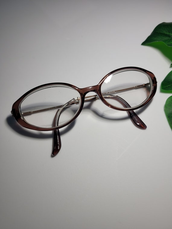 Vintage Catherine Deneuve Eyeglass Frames Brown Ov