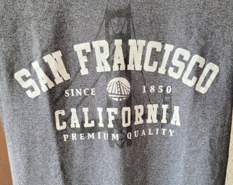 Vintage San Francisco T-Shirt Sz Small Port & Co Gray California