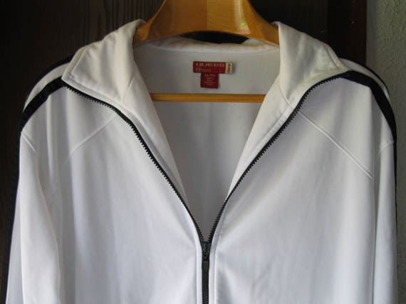 Vintage Men's Guess Track Jacket White Size 2XL Bl
