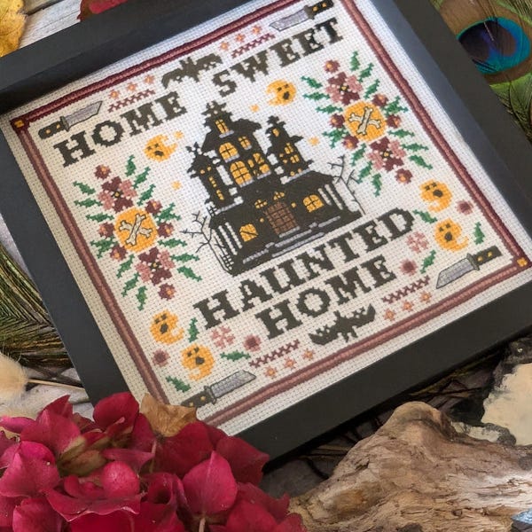 Home Sweet Haunted Home - Halloween Horror - Kreuzstich Anleitung